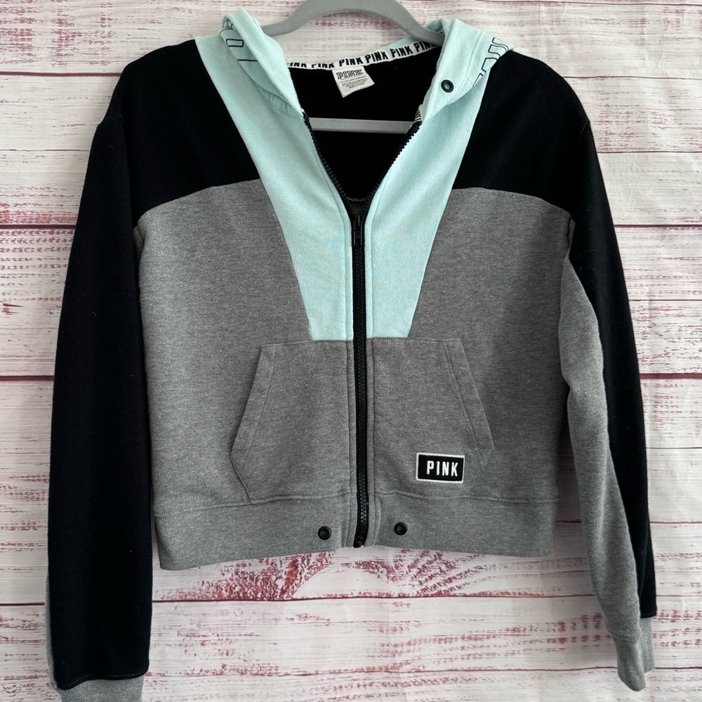 Victoria Secret Crop Top Hoodie Sweatshirt